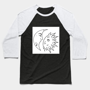 Sun & Moon - Embranced Baseball T-Shirt